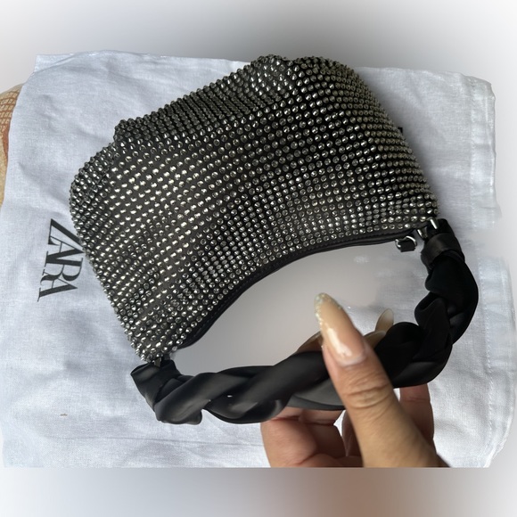 ZARA rhinestone shoulder bag - Picture 4 of 9